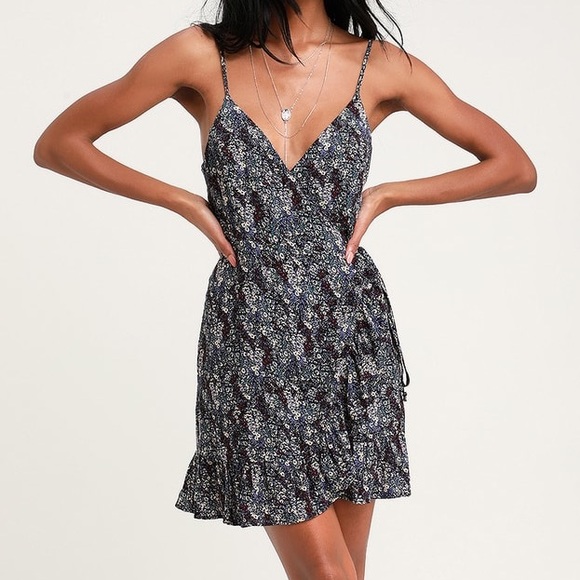 free people all my love printed wrap dress